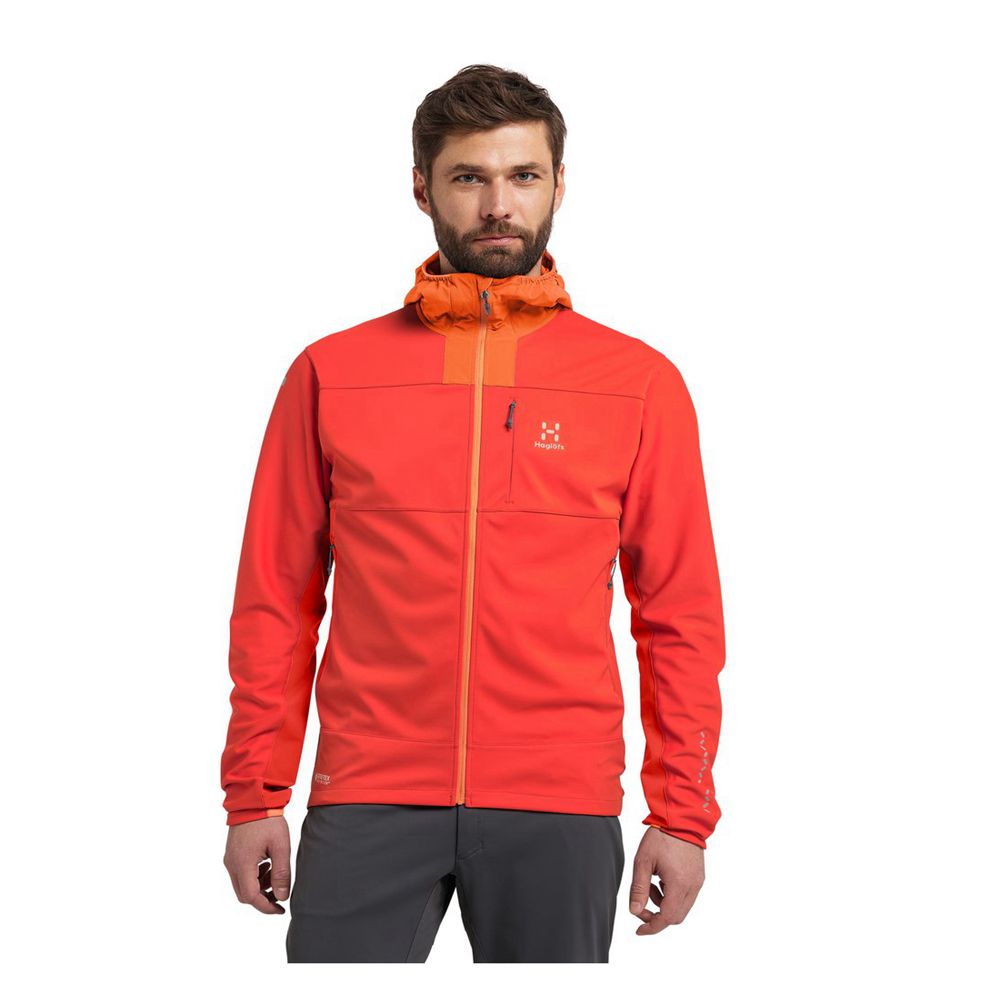 Haglofs L.I.M Hybrid Softshell Pánské Bundy - Oranžové ( 670-TZBGLA )